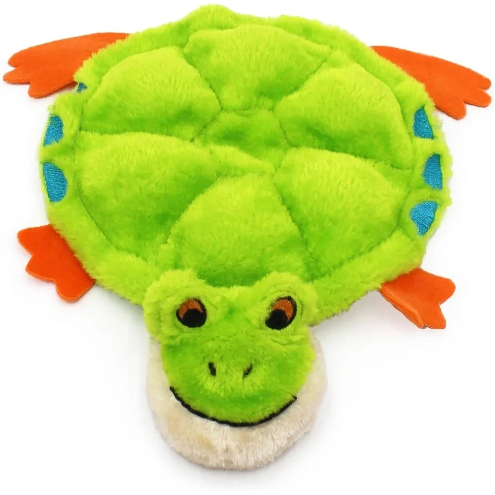 ZippyPaws‎ Squeakie Crawler Plush Dog Toy Green Turtle Squeaky Pet Toy NWT 10in